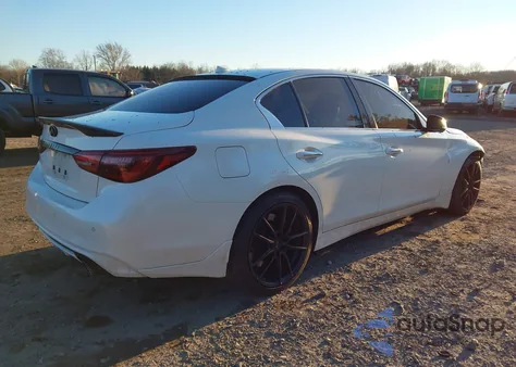 2018 Infiniti Q50 3.0T Red Sport 400 from USA, damaged, VIN JN1FV7AR8JM480044